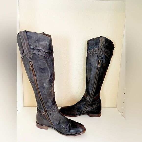 Bed Stu Midge knee high Western riding Boot 9.5/10 - Picture 9 of 13